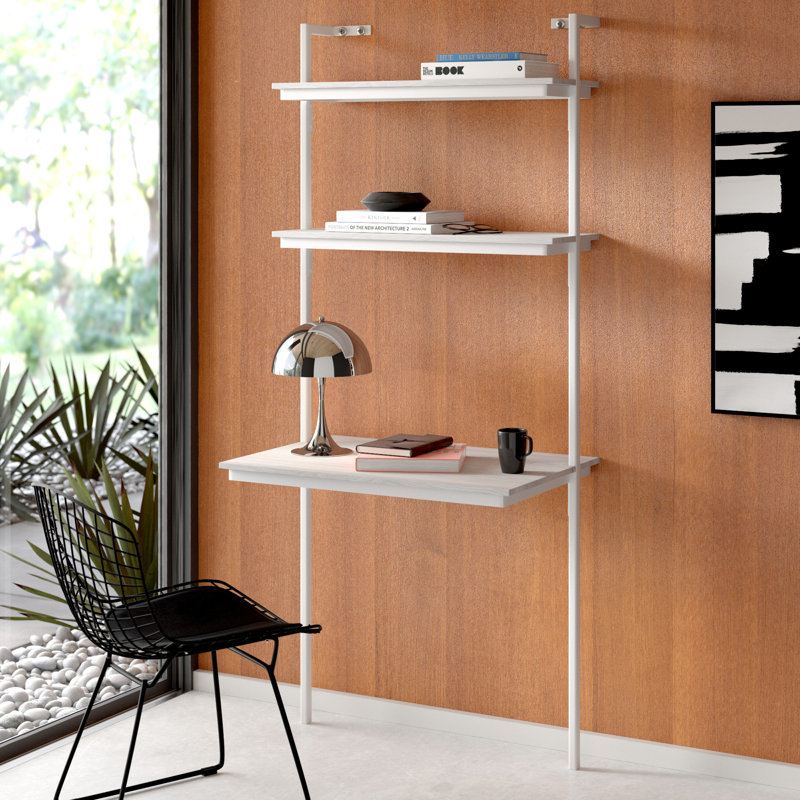 17 Stories Lachae Leaning Ladder Desk Reviews Wayfair